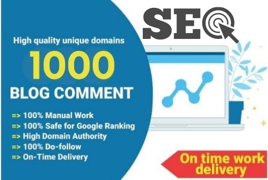 I will manually create 1000 blog comments for boost y...