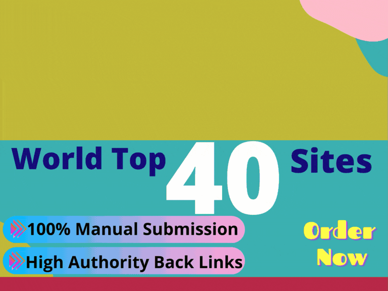 I will do 40 social bookmark submission high Pr site