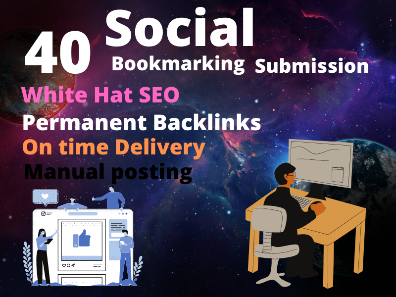 I will do 40 social bookmarking submissions on high q...