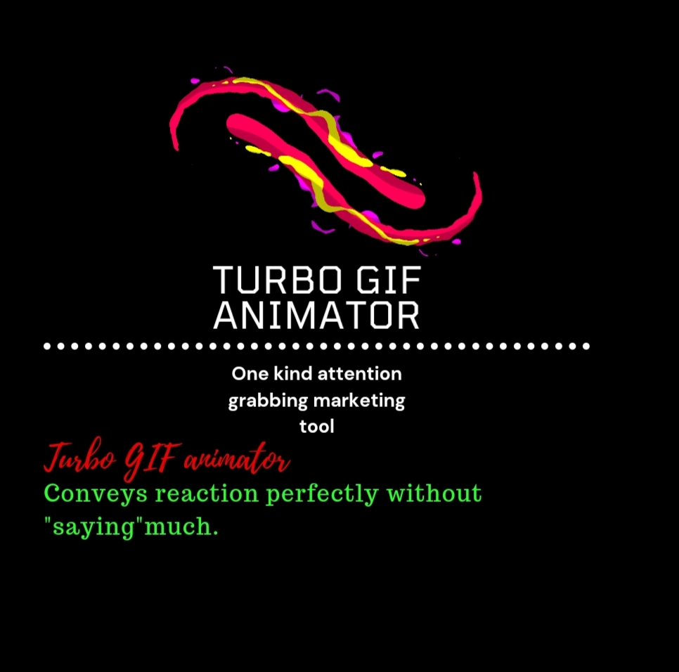 Turbo GIF animator one kind attention grabbing market...