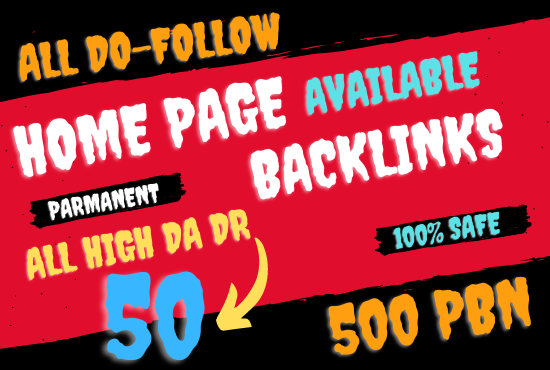 I will provide 100 home page permanent do follow link...