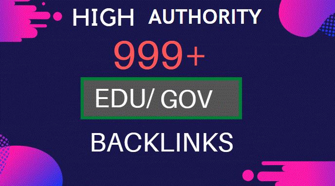 I will do 999 edu gov high authority backlinks servic...
