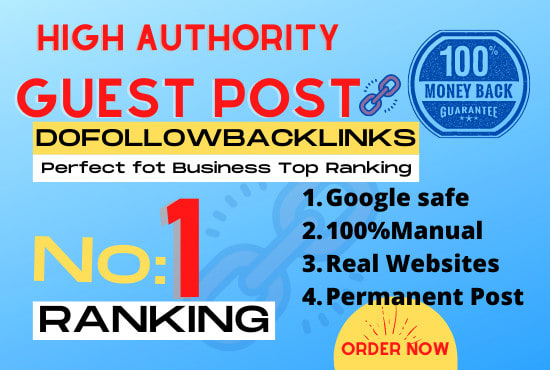 I will do high da guest post on da60+ website with do...