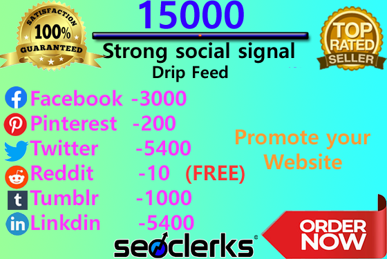 15000 web mix natural and permanent social signal for...