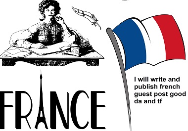 I will write and publish french guest post good DA an...