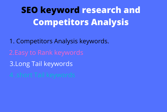 I will do150 premium SEO keyword research and competi...