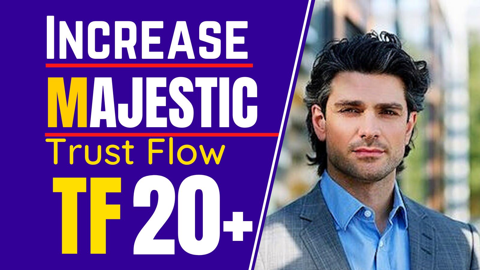 I will increase your majestic trust flow 20 plus, in...