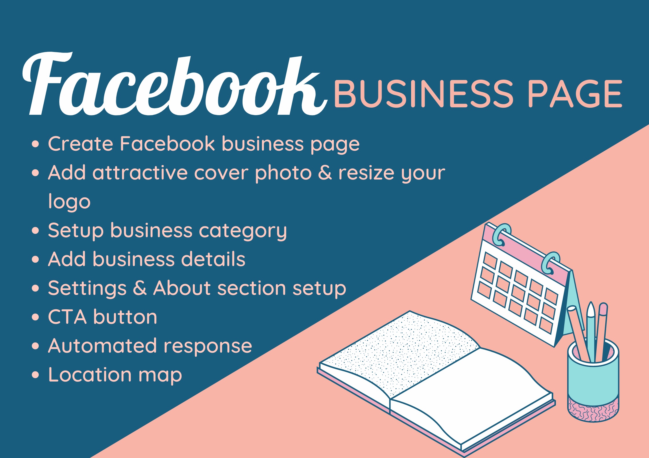 I will create, setup and design your Facebook Busine...