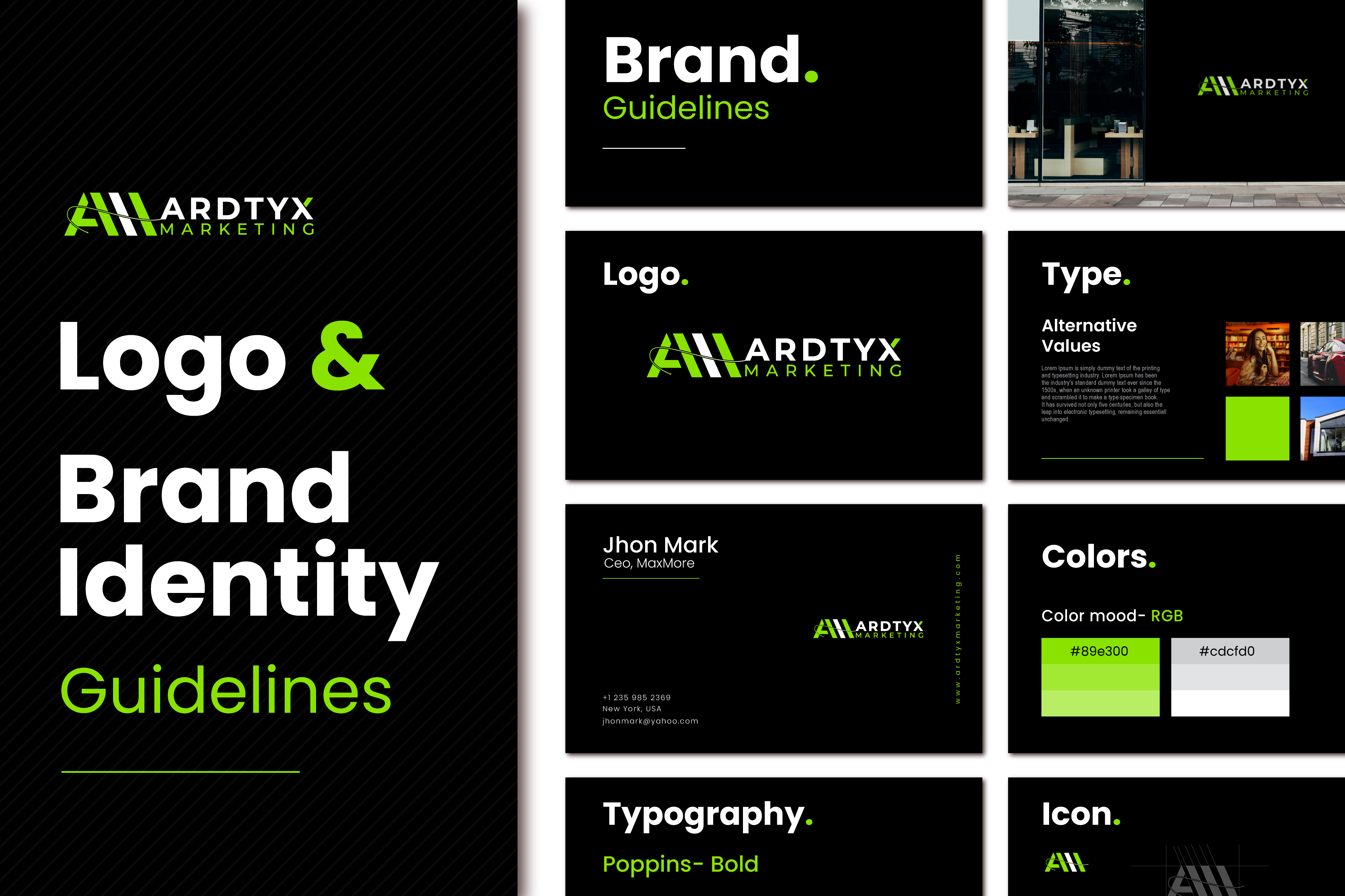 modern minimalist logo brand identity and logo guidel...