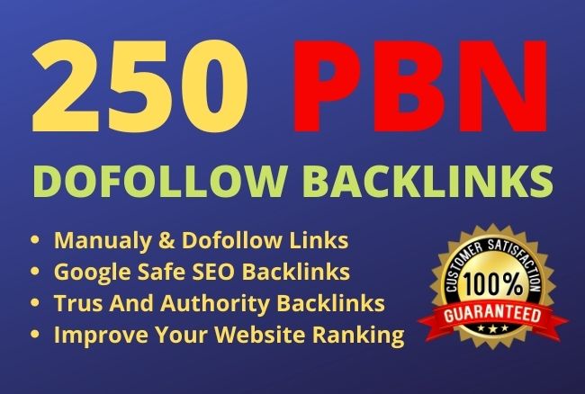 Get 250 Web 2.0 PBN Dofollow Backlinks improve your w...
