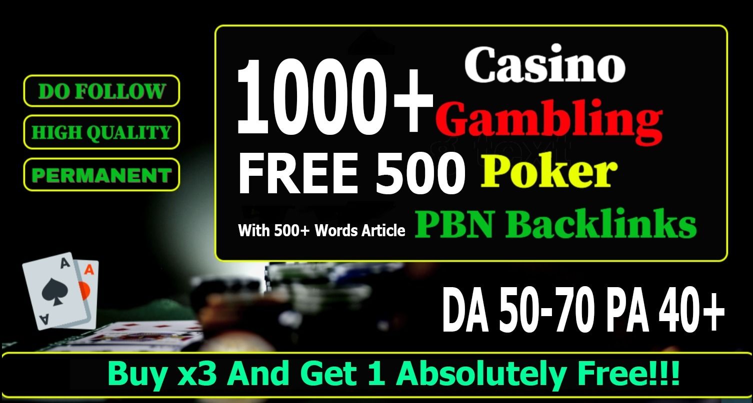 Get 1000 Web 2.0 Casino, Gamebling, Poker PBN Dofol...