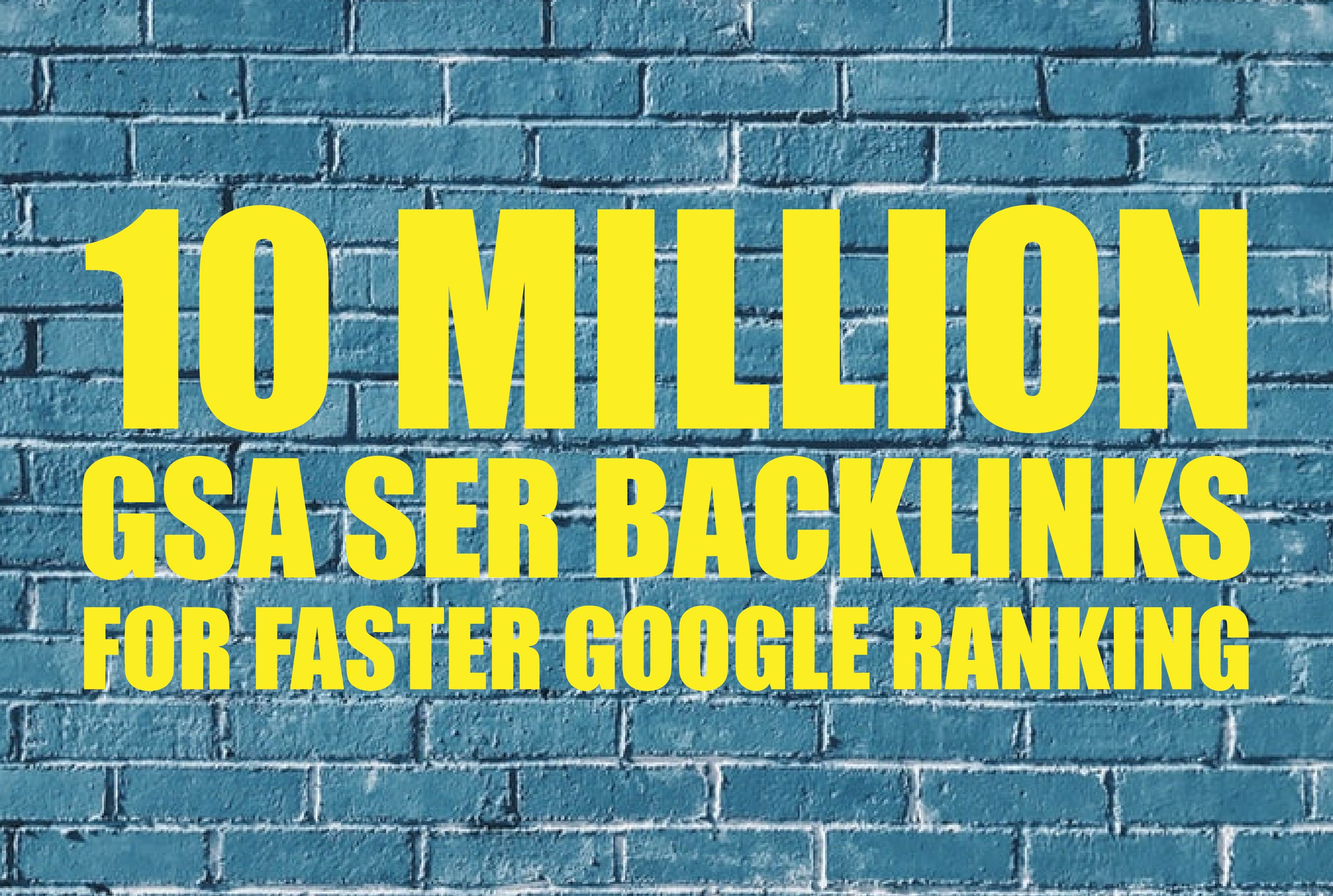 I will build 10 Million tier 2 and 3 backlinks for go...