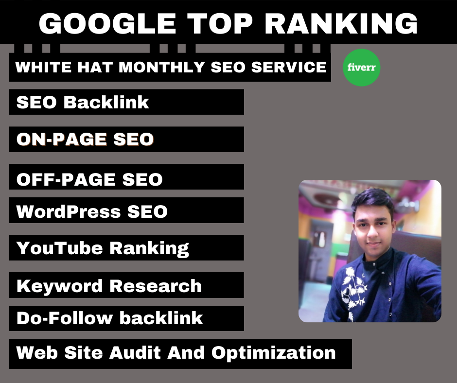 I will do google top ranking with white hat SEO, mon...