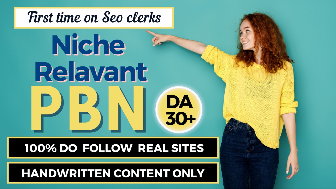 Get FIVE Niche Relevant Do follow PBN for Rapid resul...
