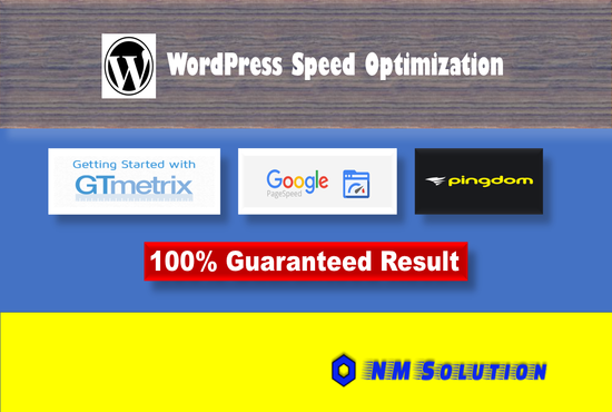 I will do wordpress speed optimization gtmetrix googl...