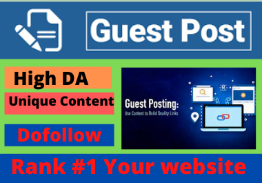 Write and publish 10 Guest posts high authority websi...