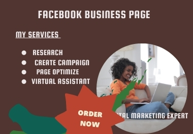 I will create and manage your facebook business page ...