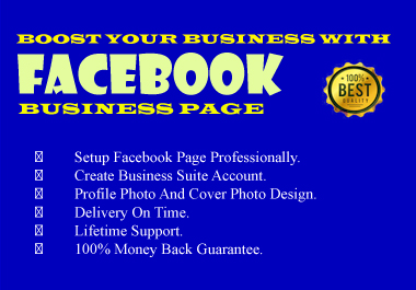 I Will Create, Setup and Manage Your Facebook Busine...