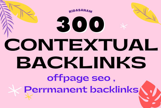 I will build 50 dofollow contextual backlinks off pag...