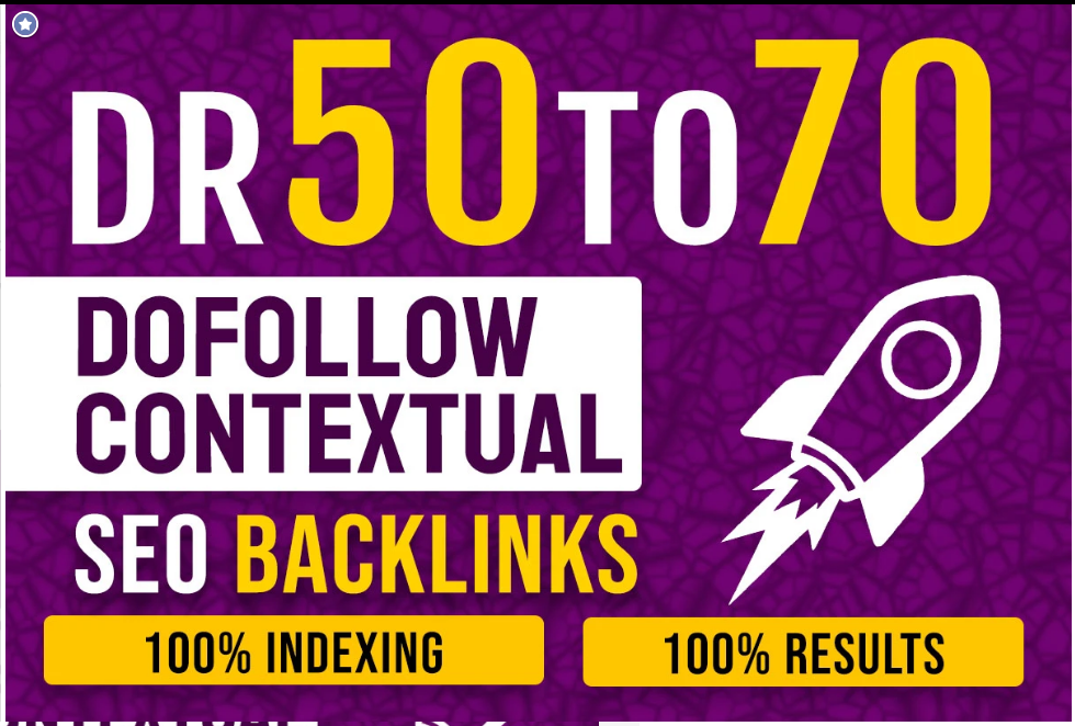 I will provide 10 DR 50 to 70 dofollow backlinks for ...