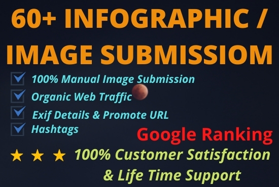 I will 60+ images or infographics submit SEO backlink...