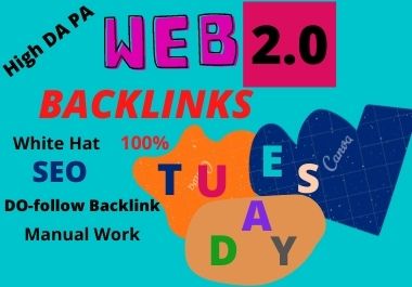 80 Web2.0 dofollow backlinks high authority unique co...