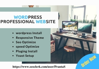 I will create a professional WordPress website design...