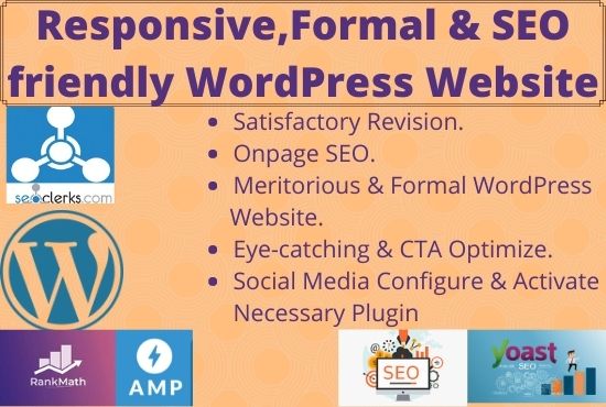 I will do responsive & formal Landing page with S...