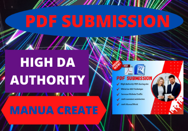 20 PDF submission high DA low spam score website perm...