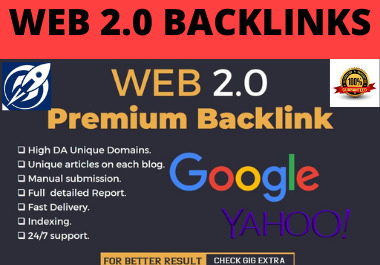 I will do 100 web 2.0 backlinks manually submission d...