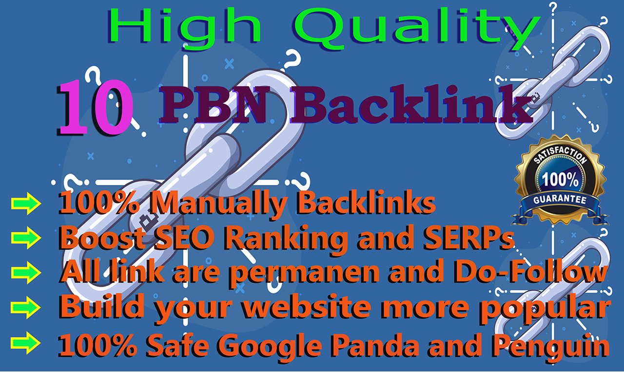 I will do 10 high quality web2 pbn backlinks for your...