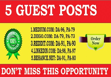 Publish 5 Guest Post High DA 90+ Websites Boost Your ...
