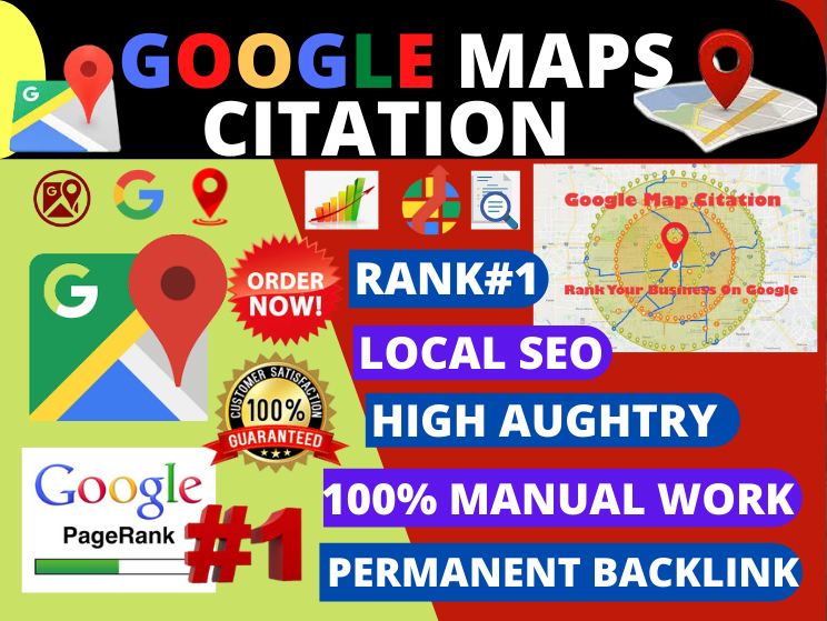 Manual 550 Google maps Citation for local SEO and goo...