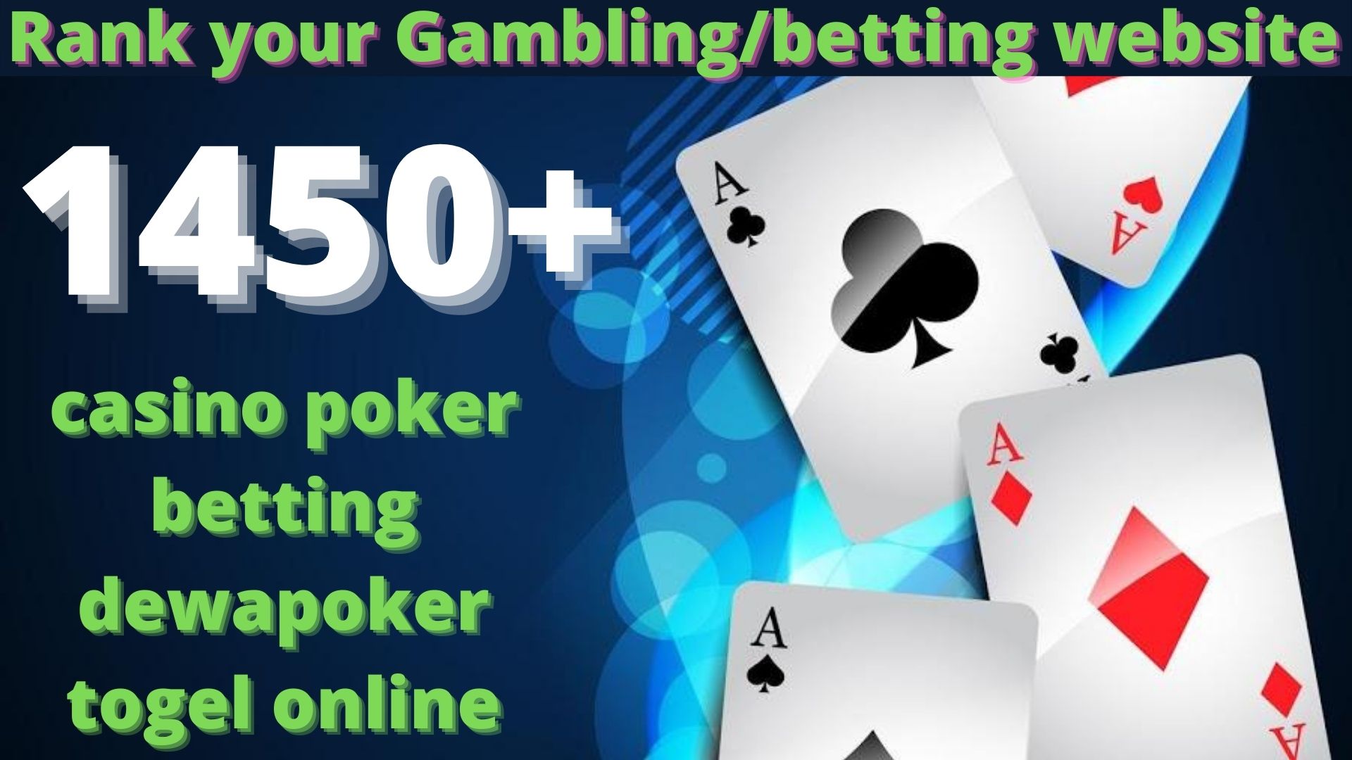 1450 High Quality Homepage Backlink Casino, Poker, ...