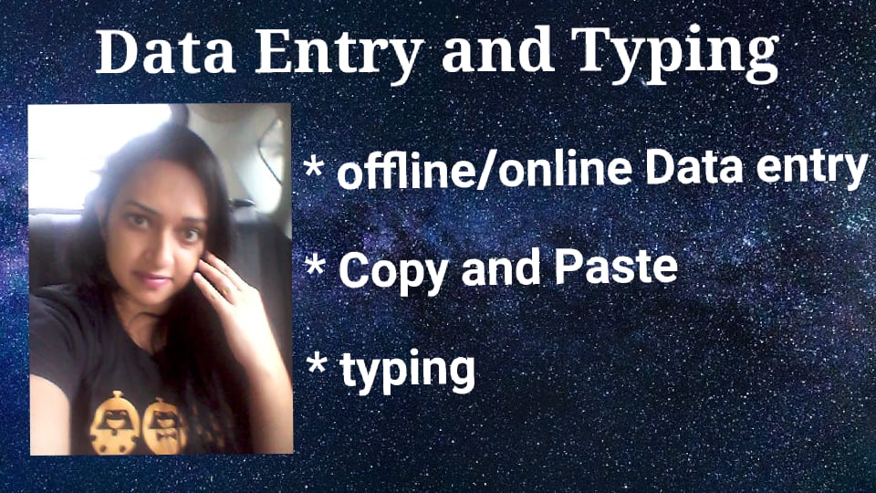 Offline online data entry, copy paste and typing