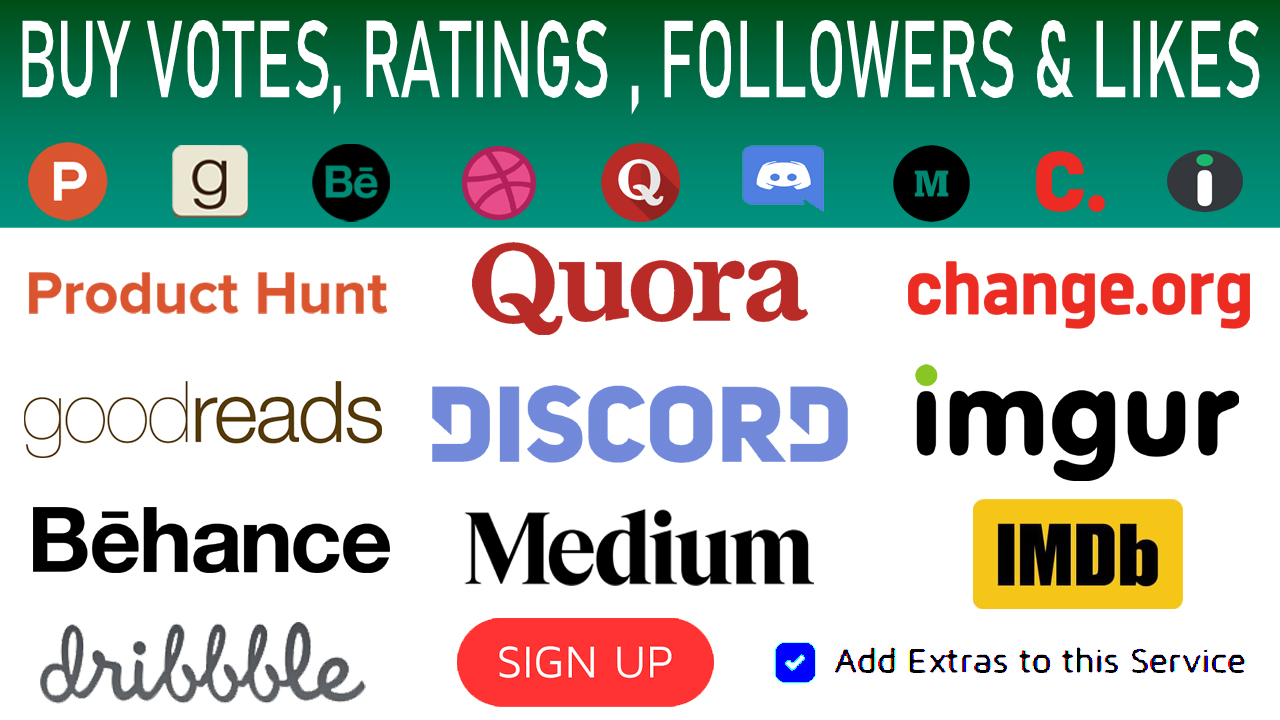 Marketing change. org Behance Dribble Goodreads Imdb ...
