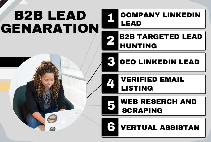 I will do 30 b2b lead generation LinkedIn lead and em...