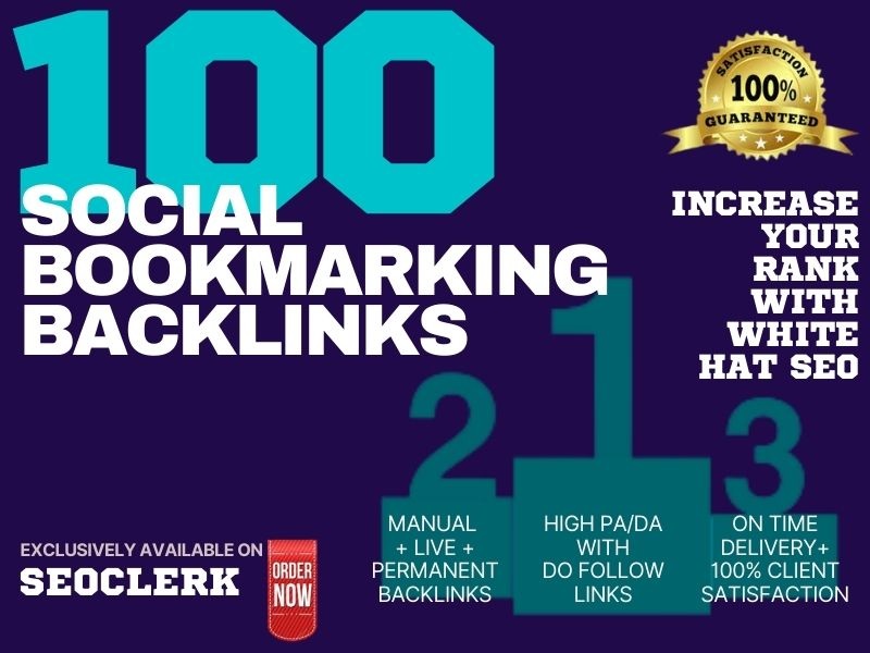 I will Provide 100 High DA, PA, & PR Social Boo...