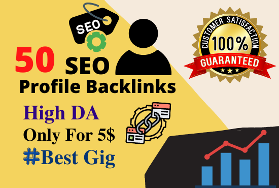 I will build 50 high da and pa social profile backlin...