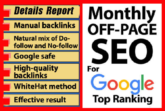 I will do monthly website SEO service, technical, o...