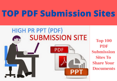 I will create manually 30 PDF Submission Site List 2o...