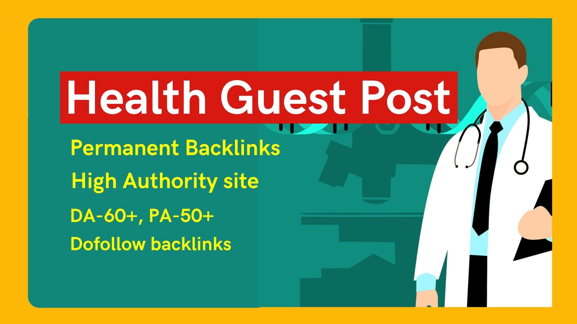 I will do high da Health guest post with authority ba...