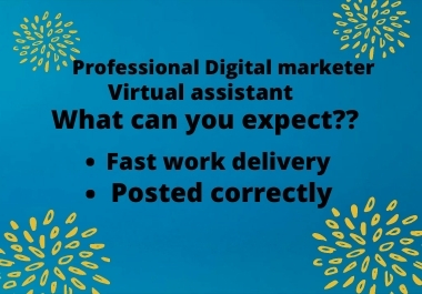 I am a skilled virtual assistant and will bring succe...