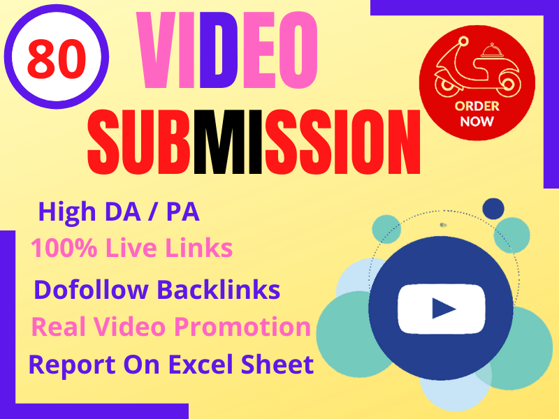 80 Video Submission high authority backlinks high da ...