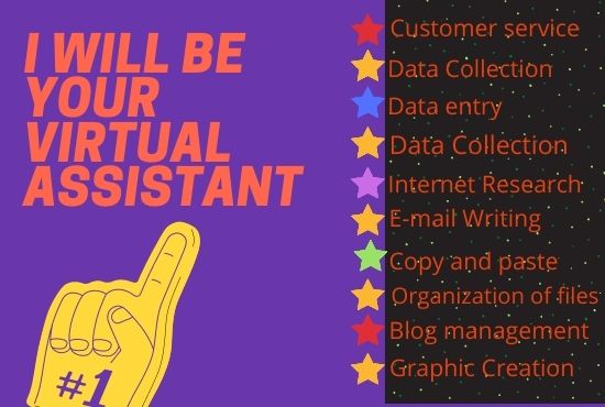 I will be your virtual assistant to save your time an...