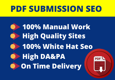 100 PDF submission Dofollow Backlinks for High Author...