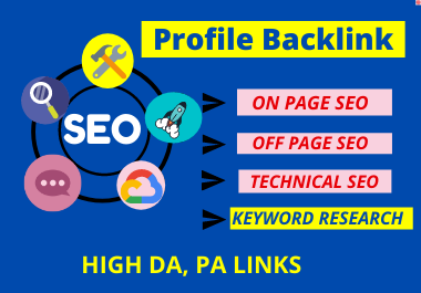 80 profile backlinks Dofollow high authority permanen...