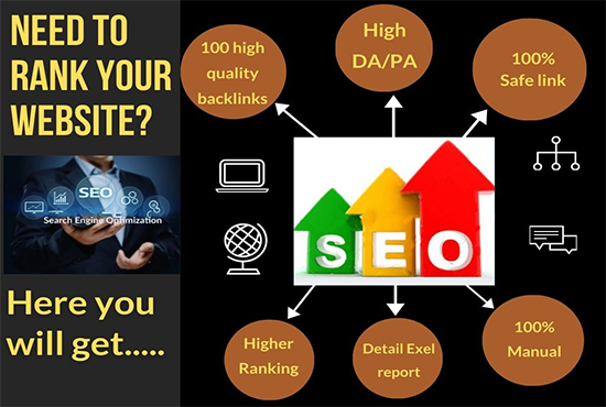 I will provide high quality 100 dofollow SEO backlink...