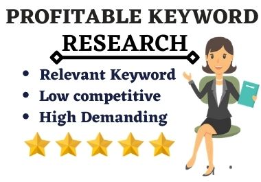 I will do profitable keyword research for your websit...