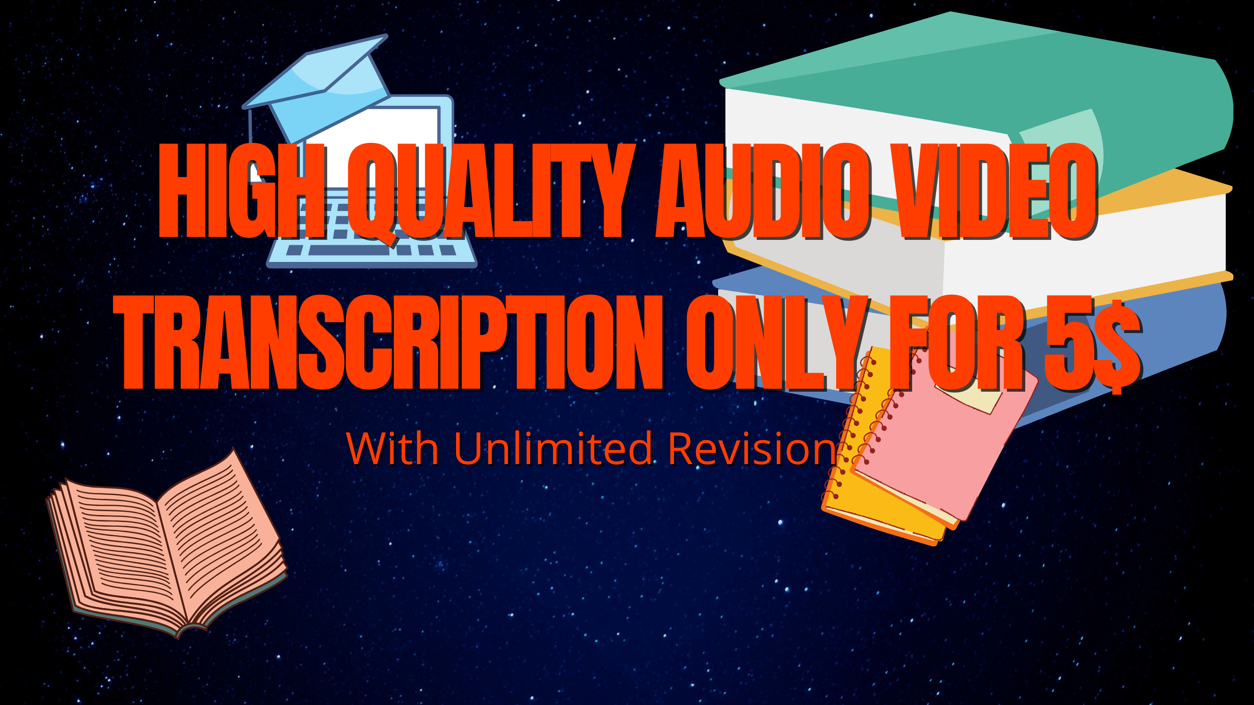 I will do high quality audio, video transcription &a...